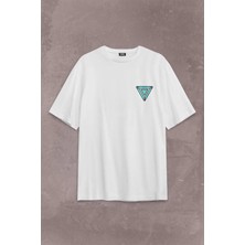  Arc Reactor Iron Man Demir Adam Sırt Ön Baskılı Oversize Tişört Unisex T-Shirt