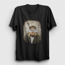  Unisex Siyah Paper Nirvana Kurt Cobain T-Shirt 35860TT