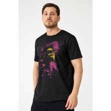  Y2K T-Shirt Face Aesthetic Unisex Tişört Siyah Kısa Kollu