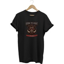  Unisex Yaban Domuzu Hedef Baskılı Arazi ve Atıcılık Tişörtü Outdoor