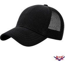 Axe Sportswear Unisex Yazlık Önü Süet Arkası Fileli Ayarlanabilir Tokalı Kasketli Beyzbol Kep Şapka