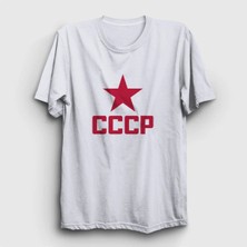  Unisex Beyaz Red Cccp Sovyetler Birliği T-Shirt 267321TT