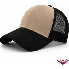 Axe Sportswear Unisex Yazlık Önü Süet Arkası Fileli Ayarlanabilir Tokalı Kasketli Beyzbol Kep Şapka