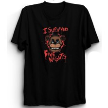  Five Nights At Freddy's, 5naf, Fnaf, I Survived 5 Nights, Oyun, Game Tişört