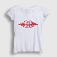  Kadın Beyaz Save The Drama For Your Mama T-Shirt 267768TT