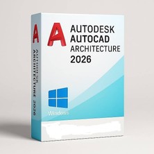Autodesk Autocad Architecture 2026 (Windows) - 1 Pc 3 Yıl Serial Kod Full Sürüm