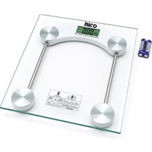Akıllı Bayi Dijital - Pilli Kare Banyo Baskül Terazi Tartı LCD Ekran 180KG/0.1G 30X30CM İ11-025 Aby
