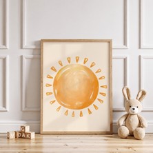 Luxor Pixels (Çerçevesiz) Güneş Çocuk Odası Poster