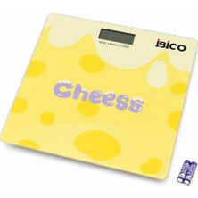 Akıllı Bayi 0221A Dijital - Pilli Desenli Renkli Cam Banyo Baskül Terazi Tartı LCD Ekran 180KG/50GR 26X26CM I