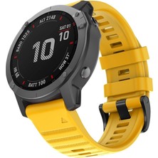 Caseonn Garmin Fenix 8 Pro – 51 Mm, Amoled Kordon Quickfit Premium Spor Kayış Sarı