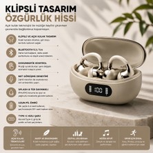 Karleader Klipsli Kablosuz Kulaklık – Açık Kulak Tasarımlı Bluetooth Kulaklık