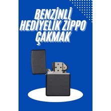 Colezium Doldurulabilir Siyah Benzinli Çakmak Metalik