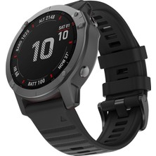 Caseonn Garmin Marq Aviator (Gen 2) Kordon Quickfit Premium Spor Kayış Siyah