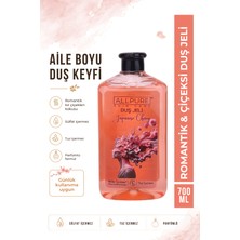 Allpure Duş Jeli Japanese Cherry (700 ml Romantik Kır Çiçekleri - Sülfat/tuz Içermez)-Aile Boyu