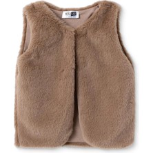 Hellobaby Kız Bebek Yelek Düğmeli Bebe Yaka Long Sleeve Reçme