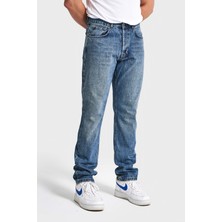 It's Basic Erkek Kot Rengi Straight Fit %100 Koton Denim