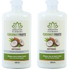 Sensitive Flowers Coconut Fruits Softening Duş Jeli 2 x 650 ml