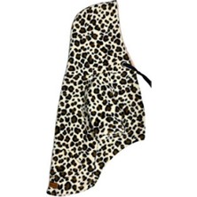 Empressco Leopar Desenli Kanguru Cepli Polar Hoodie, Rahat ve Şık Spor Sweatshirt