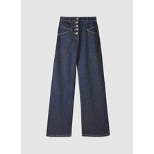 Patrizia Pepe Mavi  Kadın Standart Fit Denim Pantolon 8P0719