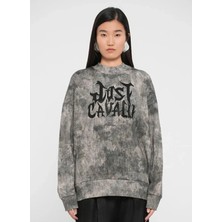 Just Cavalli Çok Renkli Kadın Yuvarlak Desenli Eşofman Üstü 79PAIE11