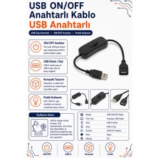USB On/off Anahtarlı Kablo