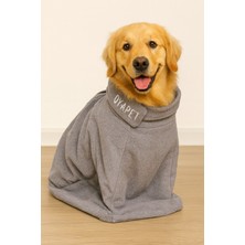 Empressco Microperformance Köpek Kurulama Tulumu, Fermuarlı Lüks Havlu Bornoz