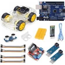 Arduino Bluetooth Çizgi Engelden Kaçan Robot Araba Kiti – 4WD