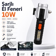 Nzb Profesyonel Şarjlı Suya ve Darbeye Dayanıklı El Feneri Kemer Kesme Cam Kırma Mıknatıslı GS-15600