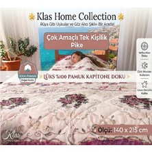 Klas Home Decor Çok Amaçlı Kapitone Pike -Tek Kişilik