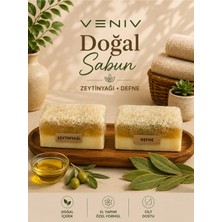 Veniv Zeytin Yağlı & Defne Özlü Doğal Lifli Sabun Seti - El Yapımı Özel Formül