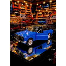 Oyuncak Sahili Anadol SL 1980 Nostalji Model Metal Araba Kapı Açılır ışıklı Sesli 13cm Çekbırak Koleksiyon Model mavi