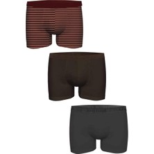 John Frank Natural Modal 3'lü Erkek Boxer JF3BMODNA104