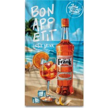 John Frank Unisex Plaj Havlusu JFSSTW13-ORANGE Cocktaıl