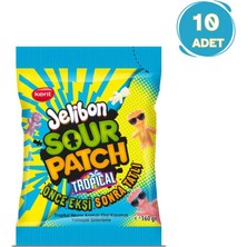 Kent Jelibon Sour Patch Tropikal Meyve Aromalı Yumuşak Şekerleme 160 gr - 10 Adet
