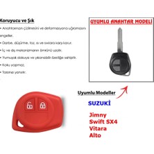 GSK Suzuki Anahtar Koruyucu Jimny Anahtar,swift Anahtar, Vitara Anahtar,alto Anahtar (Kırmızı)