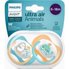 Majeur Philips Avent Ultra Air Animals 2li Emzik 6-18 Ay - Unisex