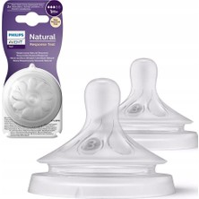 Majeur Philips Avent Natural Response 2'li Biberon Emziği, 3 Numara, 1 Ay+