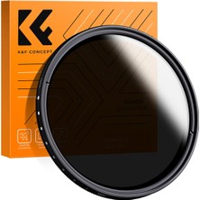 K&f Concept 58MM Slim Variable ND2-ND400 Fader Nd Filter [1-9 Stop]