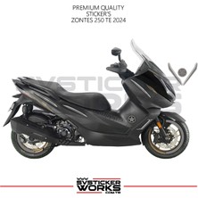 Sv Sticker Works Zontes 250 Te Sticker Kaplama Set Full Kit Parçalı Etiket Sticker Modeli Gri