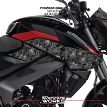 Sv Sticker Works Bajaj NS200 Forged Kaplama Etiket Sticker Modeli Yan Grenaj Takımı