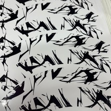 Sv Sticker Works Beyaz Jant Kaplama Sticker Etiket Modeli 17inch Uyumlu Beyaz Siyah Desenli
