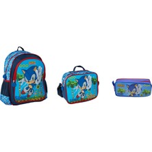 Sonic Okul Çantası ,beslenme Çantası ve Kalemlik