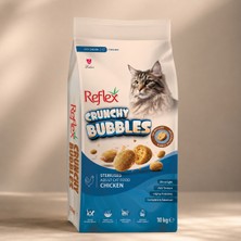 Reflex Crunchy Bubbles Kısırlaştırılmış Tavuklu Yetişkin Kedi Maması 10 kg