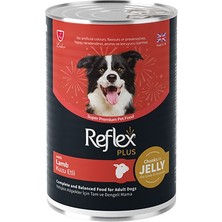 Reflex Plus Jöle Içinde Et Parçacıklı Kuzu Etli Yetişkin Köpek Konservesi 12 Adet 400 gr