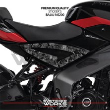 Sv Sticker Works Bajaj NS200 Forged Kaplama Etiket Sticker Modeli Orta Plastik