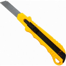 Nzb (1 Adet) Plastik Maket Bıçağı Sarı Hafif Gövdeli Kağıt Karton Koli Kesme ve Paket Açma Aleti