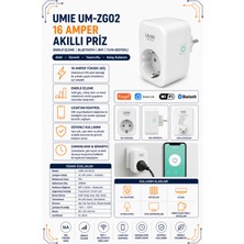 Umie UM-ZG02 16 Amper Enerji Izleme Bleutooth+Wifi Tuya Destekli Akıllı Priz