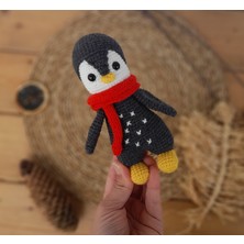 Renkli Ve Kreatif Amigurumi Penguen Oyuncak