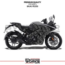 Sv Sticker Works Bajaj RS200 Forged Kaplama Etiket Sticker Modeli Full Kaplama Hazır Kit