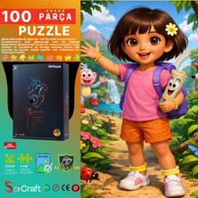 Soi Craft 100 Parça Puzzle Dora, Bot ve Kurnaz Tilki #7025